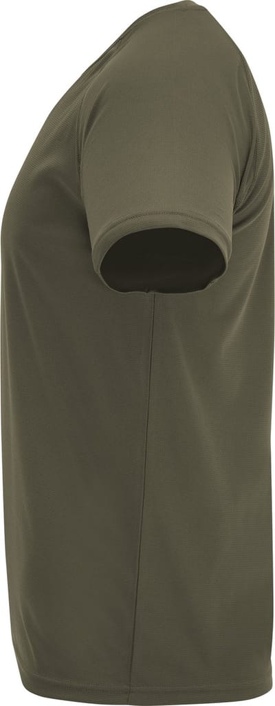 Legergroen heren 2 pack sportshirt korte mouwen Bahrain merk Roly maat XL