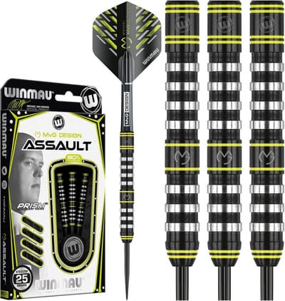 Professionele Tungsten Darts Set 25 gram met Flights en Stelen - Hoge Grip