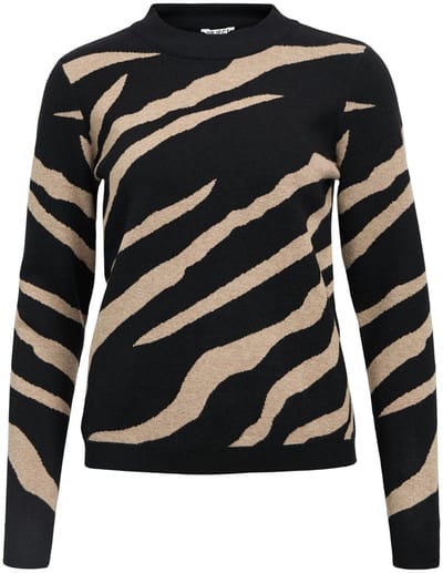 Object Objray L/s Knit Pullover Aop Truien & vesten Dames - Sweater - Hoodie - Vest- Multi - Maat XL