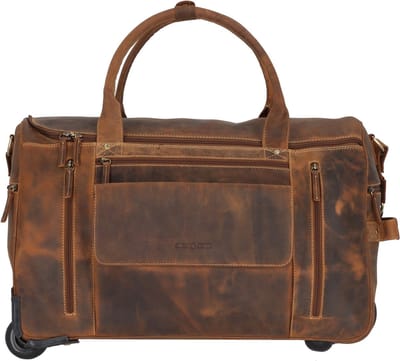GREENBURRY reistas Vintage Trolley Traveller Brown bruine