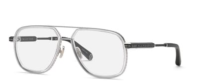 Philipp Plein VPP198M Palladio lucido c/parti nero semilucido 59/16/145 MAN Brilmonturen