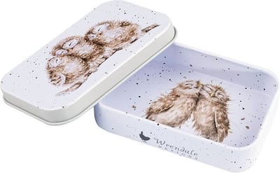 Wrendale Blikje - 'Owlets' Owl Mini Tin - Bewaarblikje Uiltjes Wrendale Designs