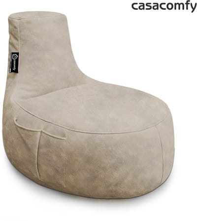 Casacomfy - ModiLounge - Zitzak - Volwassenen - Latte - Lederlook - Zachtestof