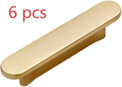 longziming -Set van 6 Keukengrepen 126 mm – Gouden Handgreep voor Keukenkastjes – Geborsteld Messing Look – Goudkleurige Zinklegering – Modern en Stijlvol Design voor Keuken en Meubels