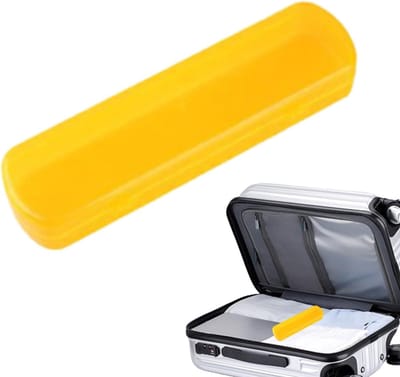 Reistandenborsteletui - Tandenborstelhouder Hoes - Hygiënisch Reizen - Stof- en Waterdicht - 21 cm - Oranje