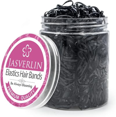 Haarelastiekjes - Mini elastiekjes - Haar Stijlen - Zacht voor haar - 1000 stuks - Zwart