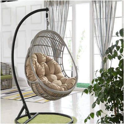 Hangend stoelkussen - Schommelmand kussen - Buiten ontspannen - Waterdicht polyester - 90 x 120 cm - Rood