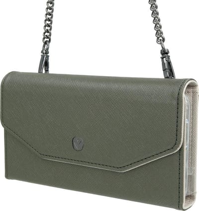 Valenta - Clutch - met crossbody ketting - Telefoonhoes - Groen - iPhone 11