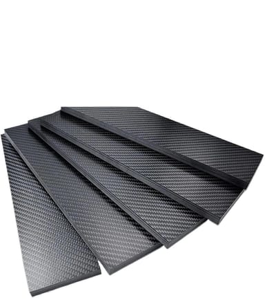 Koolstofvezel Plaat - Composiet Materiaal - Hobby Projecten - Lichtgewicht Sterkte - 0.5 x 100 x 350 mm - Zwart