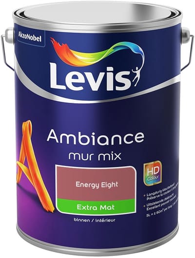 Levis - Ambiance Mur Extra Mat Mix - Energy Eight - Mengverf - 5 L