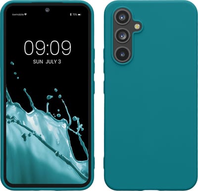 kwmobile telefoonhoesje geschikt voor Samsung Galaxy A54 5G - Hoesje voor smartphone - Back cover in mat petrol
