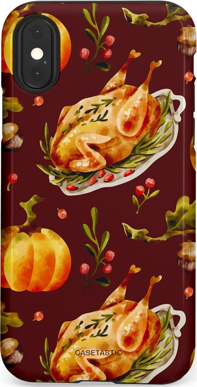 Casetastic Hoesje Geschikt voor Apple iPhone X/Xs - Stijlvolle Beschermende Duo-layer Case - Overvloed