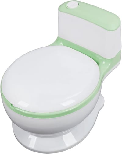 Kindertoilet - Potje trainingsstoel - Zindelijkheidstraining thuis - Verstelbaar en draagbaar - 40 x 29 x 23 cm - Groen