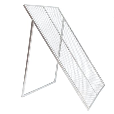 TRUTZHOLM XL Compostzeef 115x75cm - Heavy Duty Aardezeef Grindzeef - Doorwerpzeef Gepoedercoat Stalen Frame Tuin