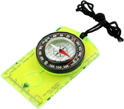 Waterdicht Outdoor Kompas en Overlevingspakket – Wandelkompas voor Navigatie, Camping, Survival, Noodgeval, Crisis, Oorlog & Kaartlezen – Scout & Kinder Kompas