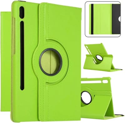 360 graden draaibare stand cover Hoes Geschikt voor: Samsung Galaxy Tab S8 2022 / Tab S7 2020 11 inch - Hoesje met Auto Wake Sleep voor Galaxy Tab S8 / S7 SM-X700/X706/T870/T875/T876 - groen