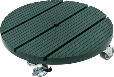 Weerbestendige Plantenroller met Draagkracht van 80 kg - Ronde Bloempotonderzetter voor Binnen en Buiten (Ø 30 cm)