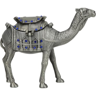 Legering Schattig Dier Sieraden Opbergdoos Organizer Strass Inleg Cadeaus Huisdecoratie gray