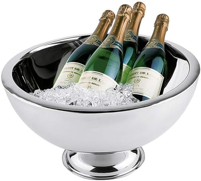 Dubbelwandige Flessenkoeler van Roestvrij Staal voor Champagne en Sekt