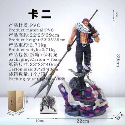 Figurine d'Action Charlotte Katakuri Anime One Piece 44cm Modèle de Jouet GK Ornement de Vacances Collectionnable Pour Fans d'Animation gray
