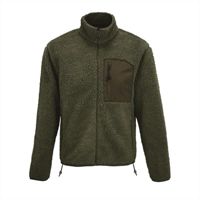 SOL'S Unisex Sherpa Jacket Fury L04042 - Army/Dark Army - L