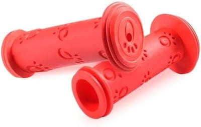 Fiets Stuurgrepen - Handvatten Paar - Comfortabel Fietsen - Anti-slip Rubber - One Size - Rood