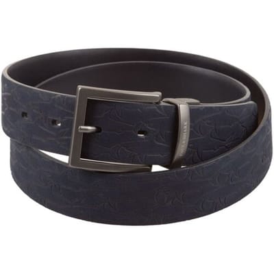 Paul & Shark Riem Reversible Sharks Leather Belt Black Iris / male