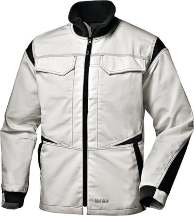 SIR SAFETY INDUSTRIAL Stof Werkjas HEREN Veiligheidsjas Wit - Cordura Verstevigd - Vuilafstotend - Reflex Inzetstukken