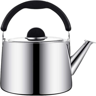 Kookplaat Waterkoker - Fluitketel Theeketel - Water Koken - Universeel Geschikt - 2.5L - Zilver
