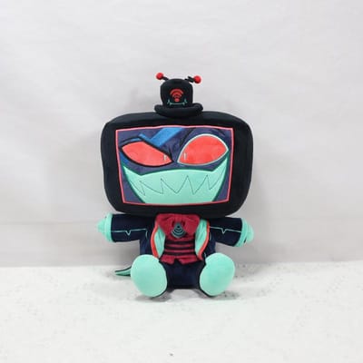 Nieuw Op Voorraad Hazbin El Alastor Angel Pluche Pop Schattig Anime Accessoires Speelgoed Verjaardag Kerstcadeau in stock blauw