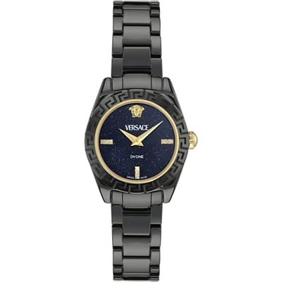 Versace Dv One Diamond Dames Horloge Zwart VE9F00325