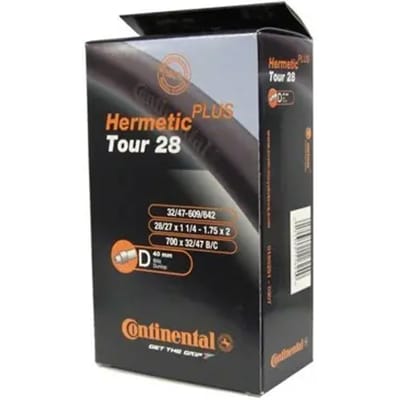 Continental Tour 28 Hermetic Plus - Binnenband Fiets - Hollands Ventiel - 40 mm - 28 x 1 1/4 - 1 3/8 - 1.75 - 2.00