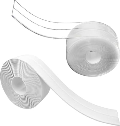 Zelfklevende waterdichte afdichtingstape PVC plakband keuken badkamer - Transparant wit