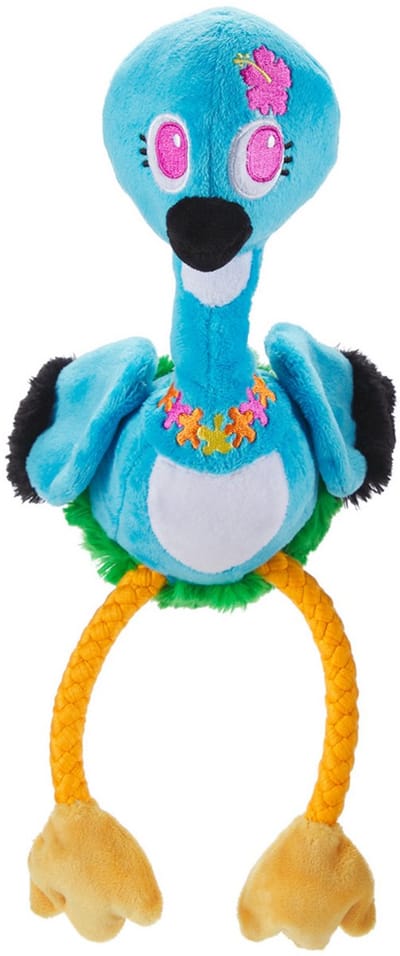 BARK - Ani The Nene Goose - Gans Met Flostouw Poten - Blauw - 35X16X12 cm