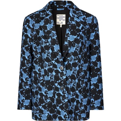 Baum und Pferdgarten Bia Jacket Blue Flower Jacquard Maat: 36 | Blazers Outlet | Dames | Zwart