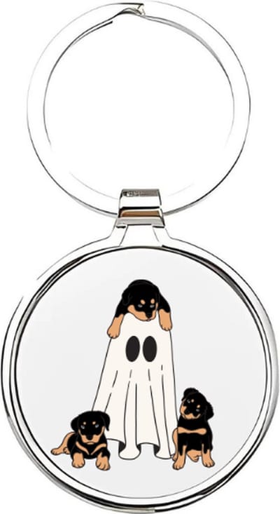 Akyol - halloween Sleutelhanger - Halloween - halloween fanaten - halloween - trick or treat - nacht van halloween - verkleedfeest - boo - liefde - relatie - spook - spoken - grafsteen - griezelige sleutelhanger - sleutelhanger halloween - 4 x 7,5 CM