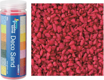 Decoratie zand/kiezels - bordeaux - 500gr - zandkorrels - mini steentjes - 2 tot 6 mm