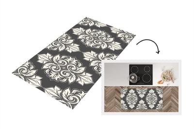 Keukenloper - Loper keuken - Patronen - Ruit - Jaren 20 - 120x60 cm - Keukenloper vinyl