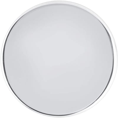 Dailygoods- Dienblad Rond 28 cm - Roestvrij Staal - Antislip - Vaatwasmachinebestendig - Opbergvak - Zilver - Geschikt voor Thuis en Café - Serveerblad