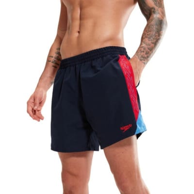 Speedo eco hyperboom splice 16 boardshort in de kleur zwart.