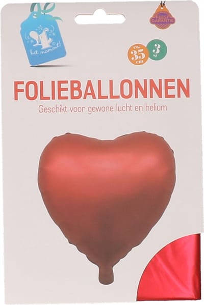 Hartballon groot 35 cm