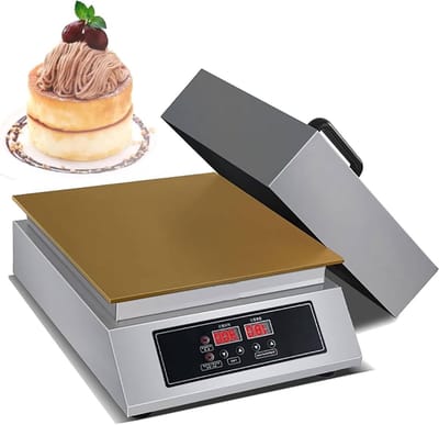 Soufflé Maker - Pancake Maker Dorayaki - Desserts Maken - Koperen Plaat - 70x45x15 cm - Zilver