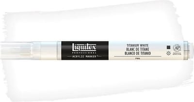 Liquitex Verfmarker 2mm - Titanium Wit