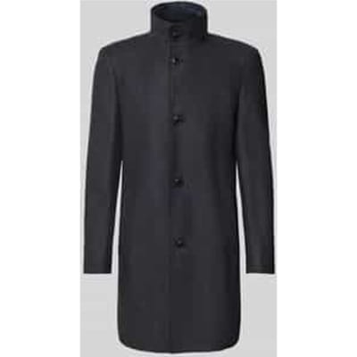 slim fit lange wollen jas van wolmix model 'HYDE'
