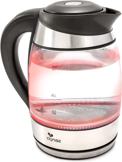 Waterkoker Glas - Thee Waterkoker - Perfect Thee Zetten - Instelbare Temperatuur - 18 Liter - Transparant