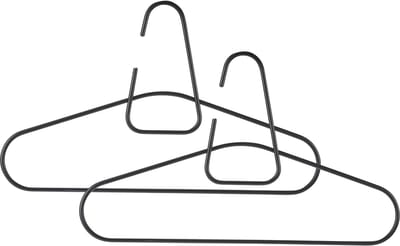 Zone Denmark A-hanger Hanger 40,6 x 24,2 cm 2 stuks Black