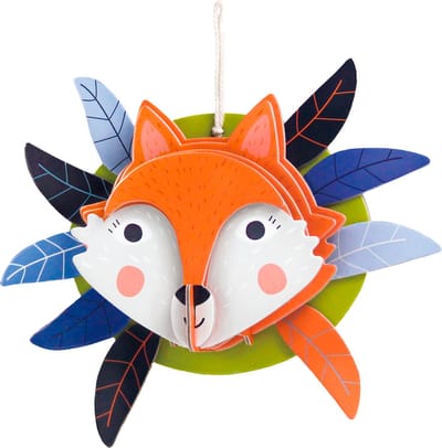 AVENIR 3D Decoratie - Vos - 21X14.8Cm - Knutselen - Versier Je Kamer - 3 Jaar