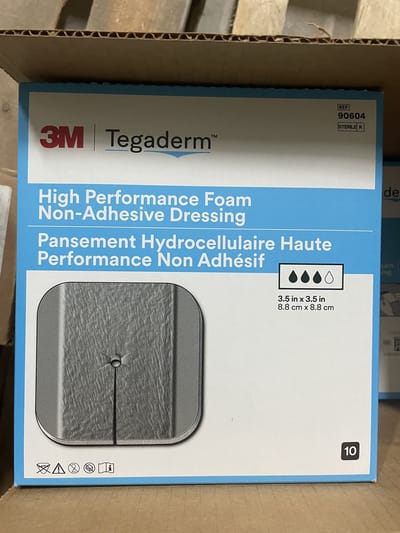 3M - Pleister - Wondzorg - Tegaderm - Foam schuimverband - niet klevend - 8,8 cm x 8,8 cm - 10 stuks in een doos