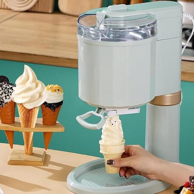 IJsmachine - Yoghurtmaker - Desserts Maken - Automatische Bediening - 1L Capaciteit - Wit