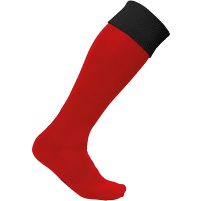 PROACT® Tweekleurige sportsokken PA0300 - Sporty Red / Black - 27/30 EU